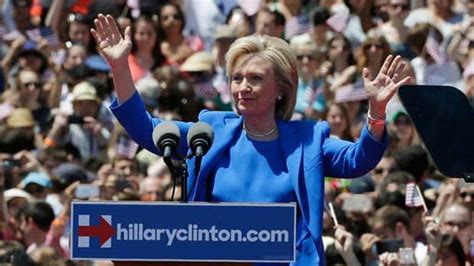 Hillary Clinton Touts Prosperity For All At 1st Major Campaign Rally In