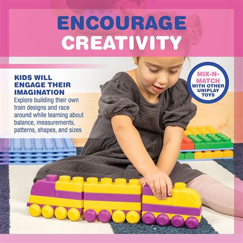 UNiPLAY Juguete de bloque de construcción de tren para el desarrollo