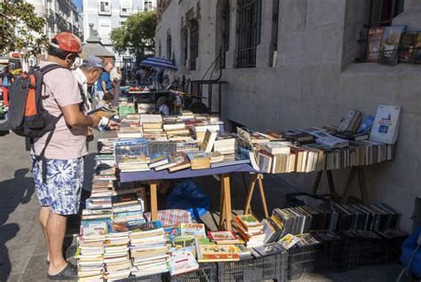 Flea Market Stalls In Cadiz Spain Editorial Stock Photo Image Of