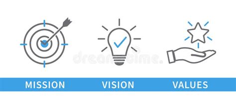 Vision Mission Goals Values Stock Illustrations 507 Vision Mission