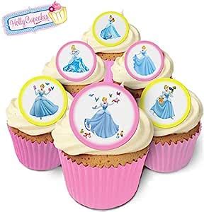 Fabulous Pre Cut Edible Wafer Cake Toppers Cinderella Amazon Ca