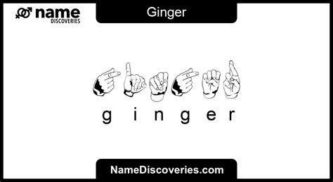 Ginger Name Meaning And Origin