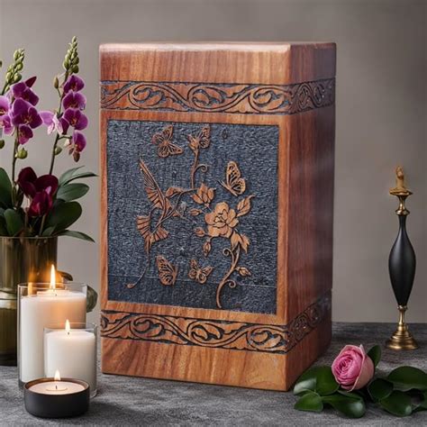 Amazon Wooden Urn Box For Ashes Humming Bird Wooden Box Cremation