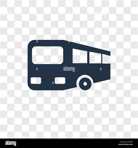 Bus Vector Icon Isolated On Transparent Background Bus Transparency