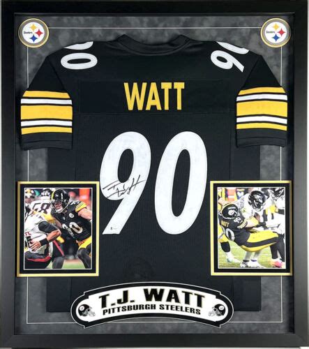 TJ Watt Signed Autographed Pittsburgh Steelers Jersey Framed Beckett EBay