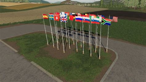 FS19 International Flags v 1 0 Objects Mod für Farming Simulator 19