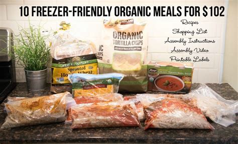 Organics Meal Plan! 10 Organic Meals for $100 - $5 Dinners