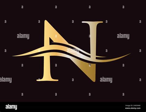 N Logo Template Initial Monogram Letter N Logo Design Vector N Letter