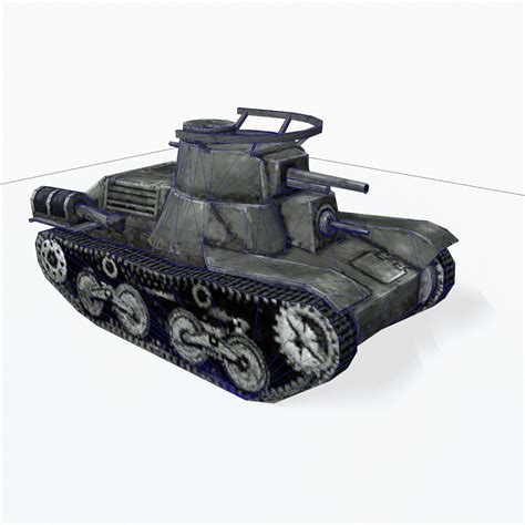 3d Model Type 4 Ke Nu Light Tank