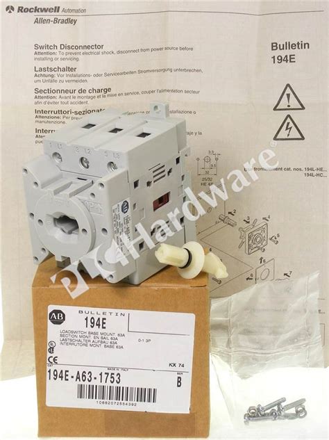 Plc Hardware Allen Bradley E A Iec Load Switch Open A