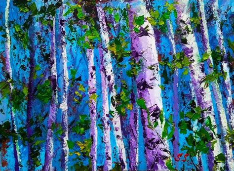 Birch Trees Painting Original Art Vermont Spring Landscape Etsy In 2021 Birch Trees Painting