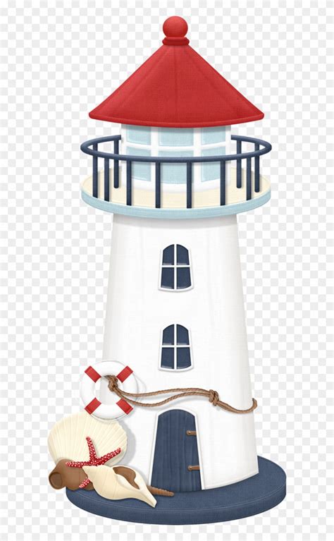 Digital Nautical Clip Art Boat Lighthouse Whale Anchor Cute