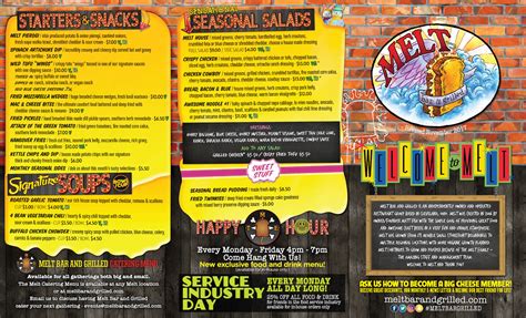 Menu at Melt Bar and Grilled, Independence, Rockside Rd