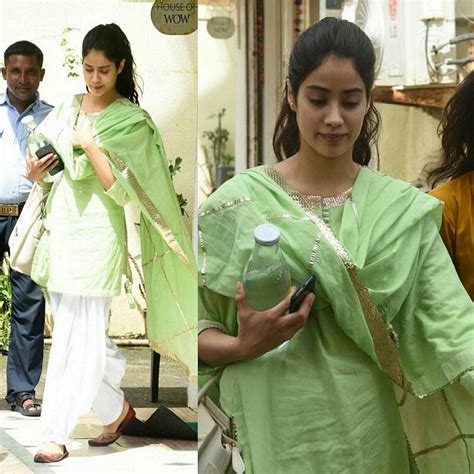 Jhanvi Kapoor In Designer Kurtis