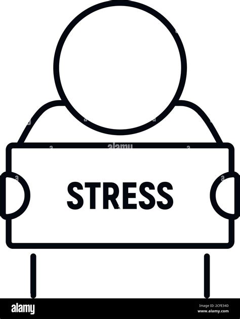 Stress Situation Icon Outline Stress Situation Vector Icon For Web