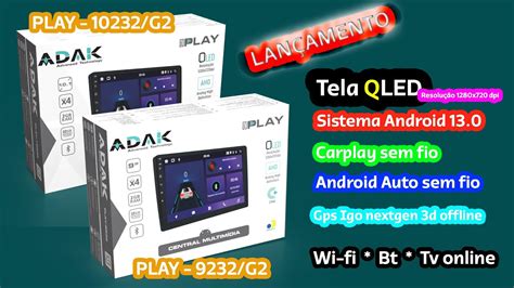 LANÇAMENTO ADAK Play 7 PLAY G2 9 10 ANDROID 13 0 2GB 32GB