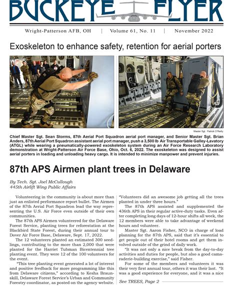 November Buckeye Flyer Now Available 445th Airlift Wing Article Display