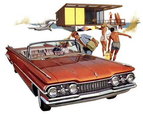 Plan Classic Car Art Vintage Ads Oldsmobile Convertible