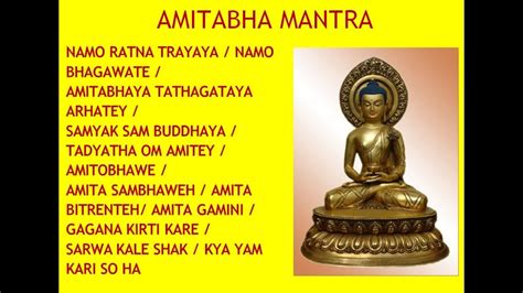 Amitabha Mantra Long Youtube