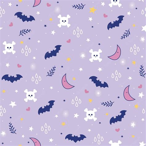 Purple Halloween Cute Wallpapers Wallpaper Cave