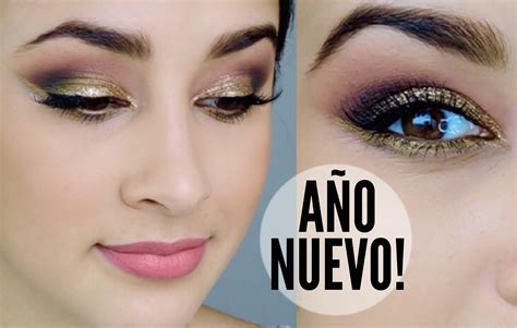 MAQUILLAJE AÑO NUEVO DORADO Tutoriales de maquillaje