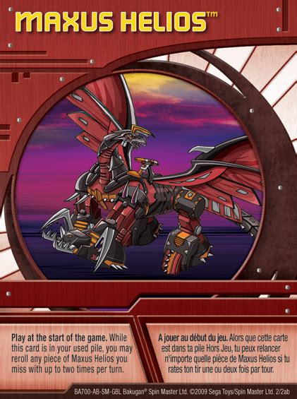 Maxus Helios Card Bakugan Wiki Fandom