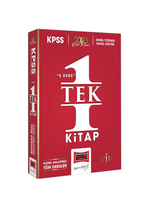 Yargı Yayınları 2023 KPSS GK GY 5 Ders Tek Kitap Tüm Dersler Konu Anlatımı