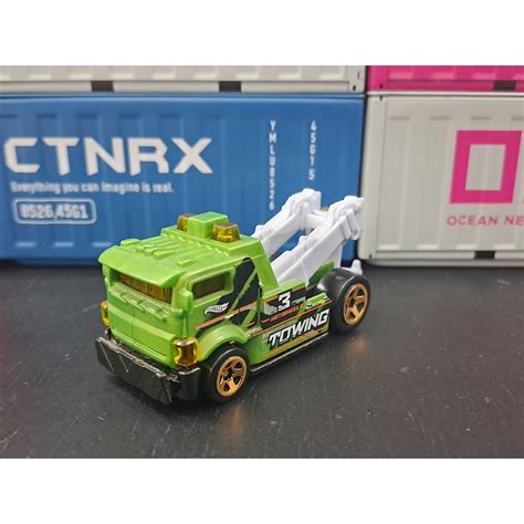 Hot Wheels Heavy Hitcher Guincho Verde Exclusivo Pack Shopee Brasil