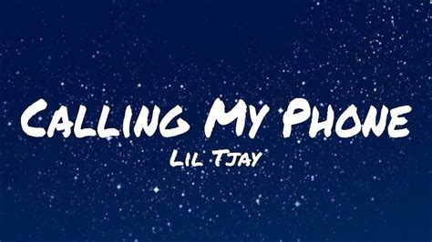 Lil Tjay Calling My Phone Feat 6lack Lyrics Youtube