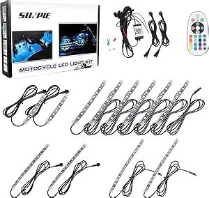 Amazon Sunpie Pcs Bluetooth Motorcycle Led Light Kit Strips