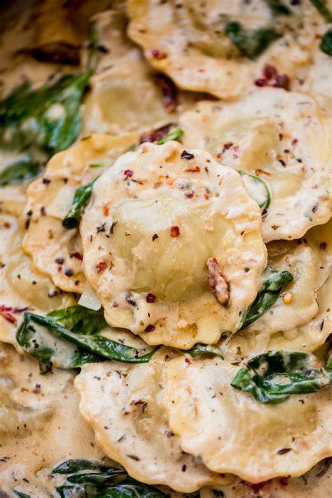 Easy Date Night Creamy Tuscan Ravioli Recipe Little Spice Jar