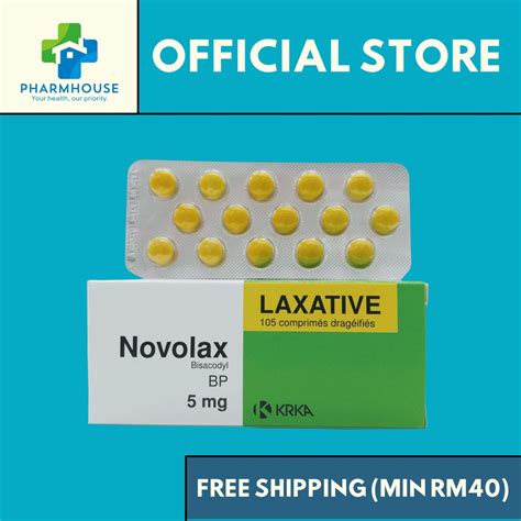 Novolax 5mg 15s105s Ubat Sembalit Constipation Shopee Malaysia