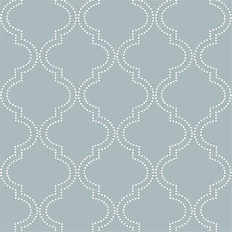 Nuwallpaper Nu Slate Quatrefoil Peel Stick Wallpaper Blue