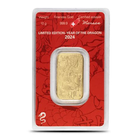 2024 Lunar Dragon Gold Bar With Assay Argor Heraeus Provident Metals