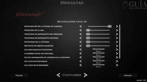 Demonologist Menu Principal Guia Phasmophobia