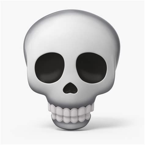 Modelo D Calavera Emoji Turbosquid