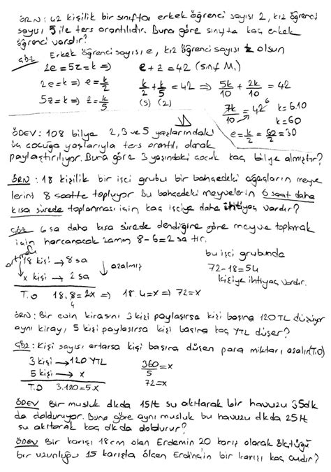 7 sınıf oran orantı konu anlatımı İlköğretim Matematik