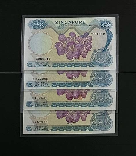 Singapore Orchid Series 50 GKS LKS HSS No Seal HSS With Seal 4 Pcs 1