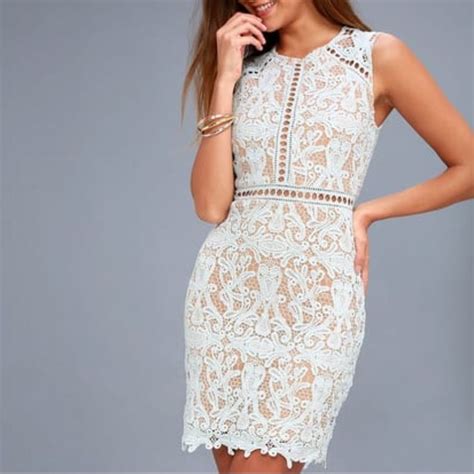 Dream Life Light Blue Lace Bodycon Dress In 2024 Lace Bodycon Dress