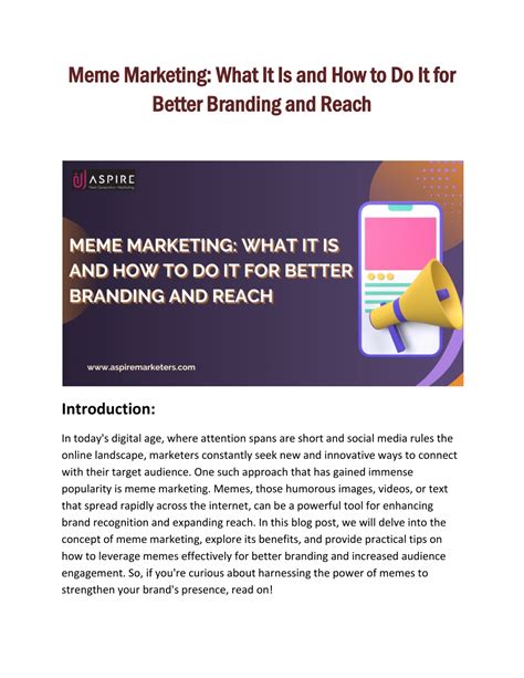 Ppt Meme Marketing What It Is And How To Do It For Better Branding And Reach Powerpoint