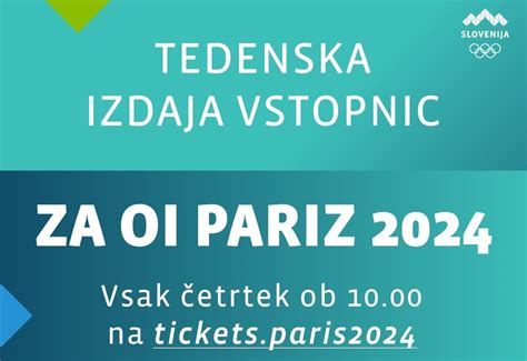 Pariz 2024 Predstavlja Tedensko Izdajo Vstopnic Za Ogled Olimpijskih Iger