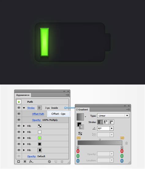 Create a Battery Meter Icon in Adobe Illustrator | Vector Cove