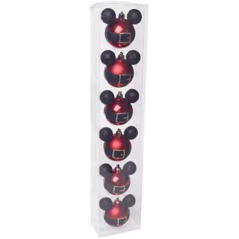 Enfeite Bola Natal Mickey Disney 6 Unid Bolas 6 Cm Escrita MercadoLivre