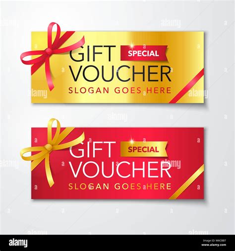 Vector Illustration Gift Voucher Template With Clean And Modern