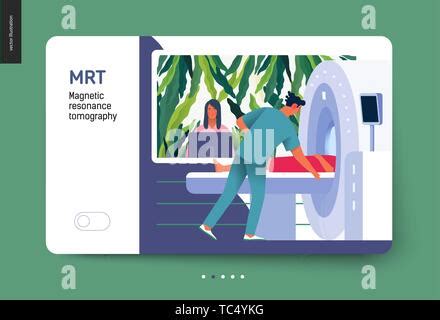 Medical Tests Illustration MRT Magnetic Resonance Tomography