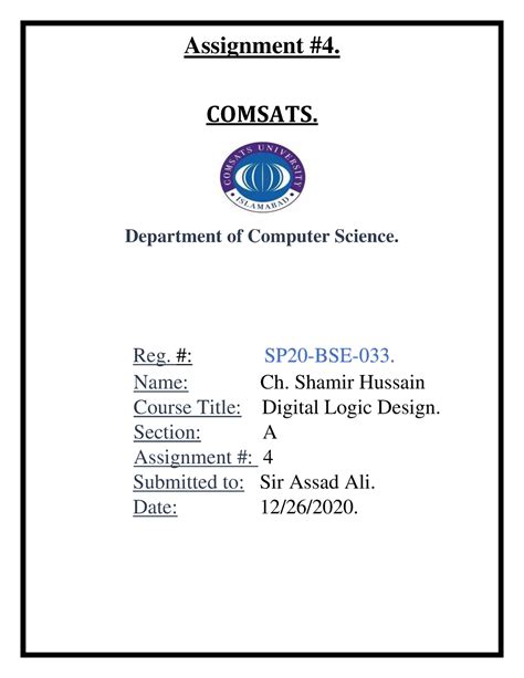 Assignment Dld Sp Bse Shift Resistor Assignment Comsats