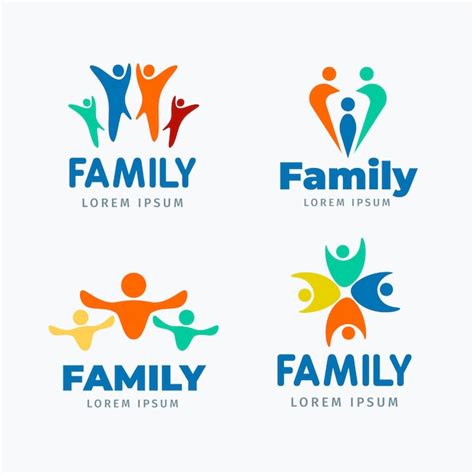 Coleção de logotipo da família | Vetor Grátis