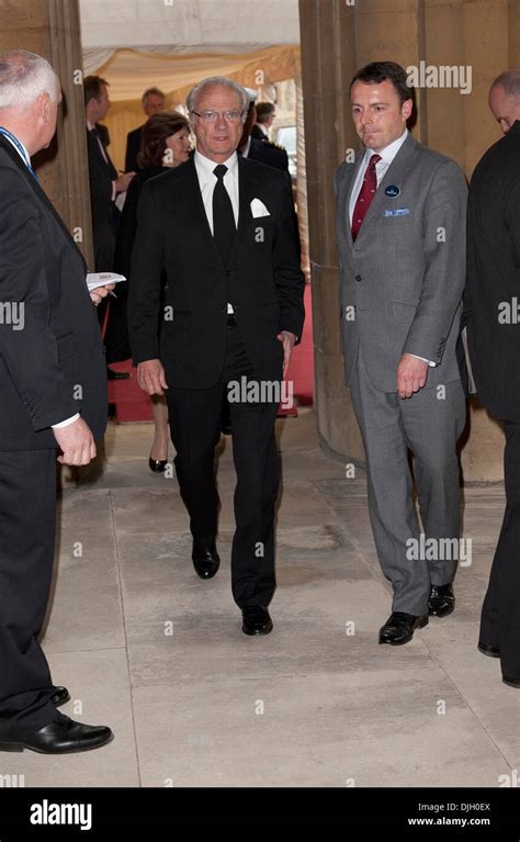 Carl Xvi Gustaf Of Sweden Guests Are Greeted Inside Grand Vestibule At