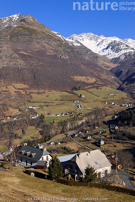 Stock Photo Of View Of Gedre Village Gave De Gavarnie Valley And Soum