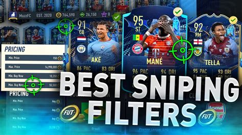 The Best Tots Sniping Filters Right Now Fut Youtube